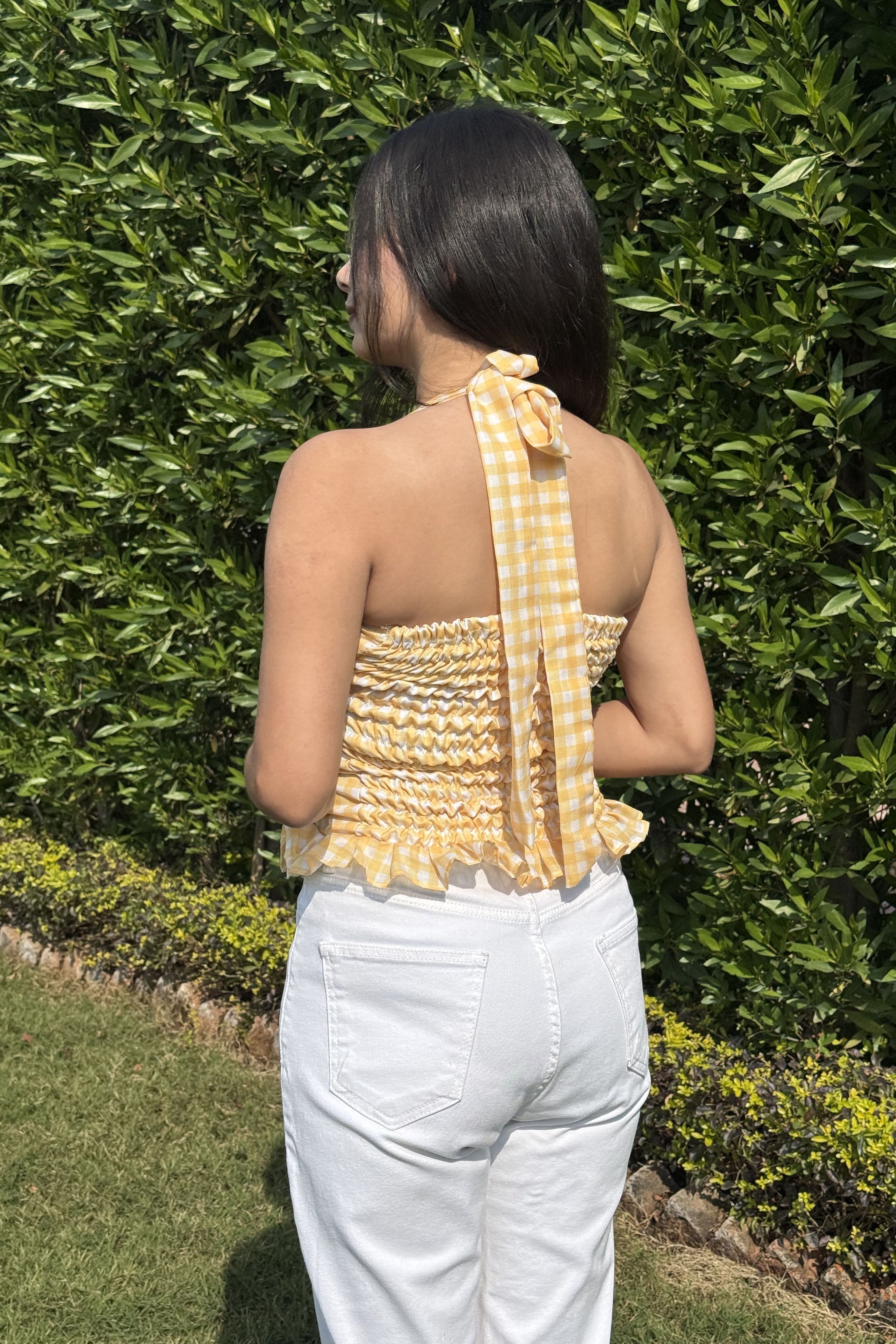 SUMMER VIBES GINGHAM TOP