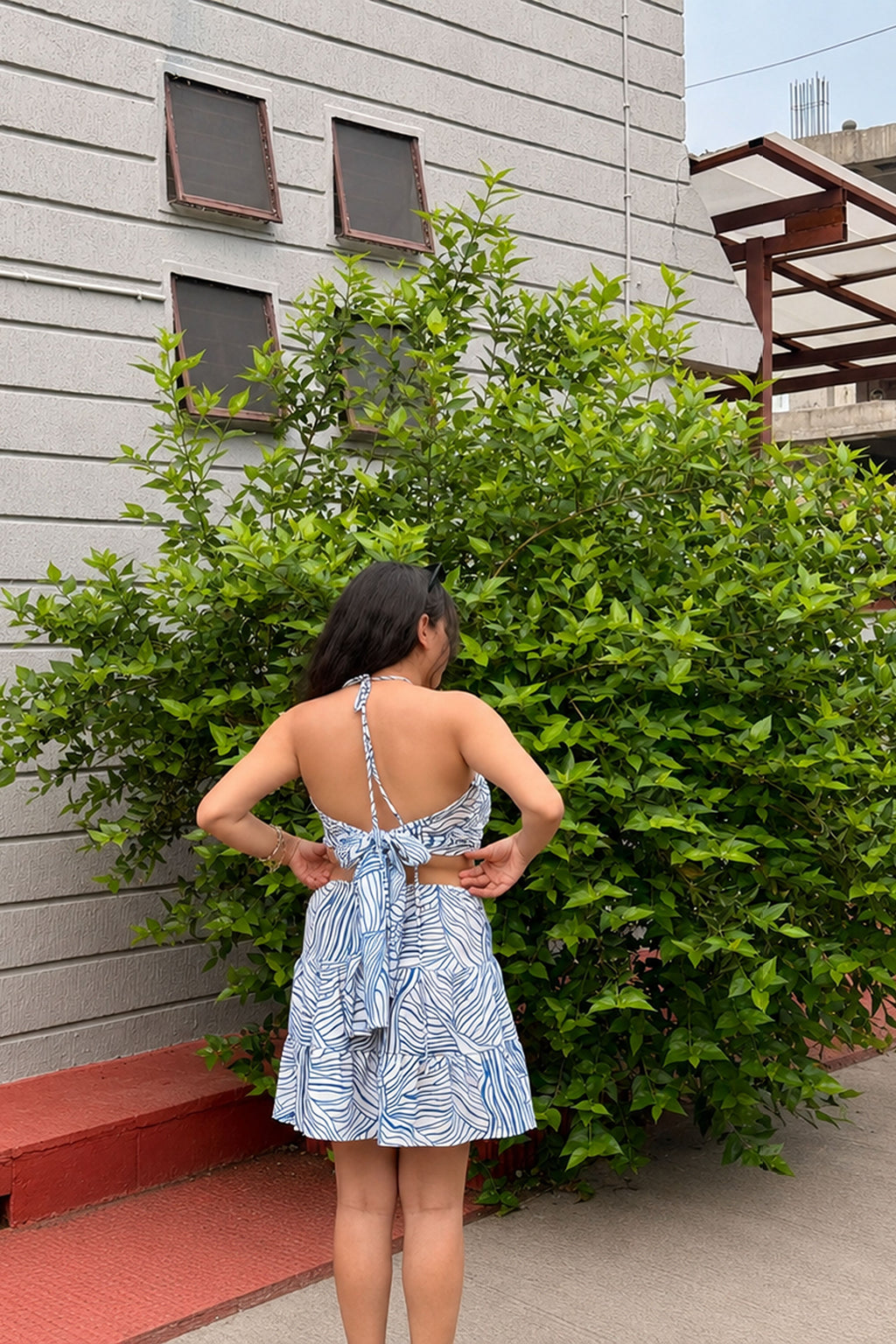SUMMER MUSE CUTOUT MINI DRESS