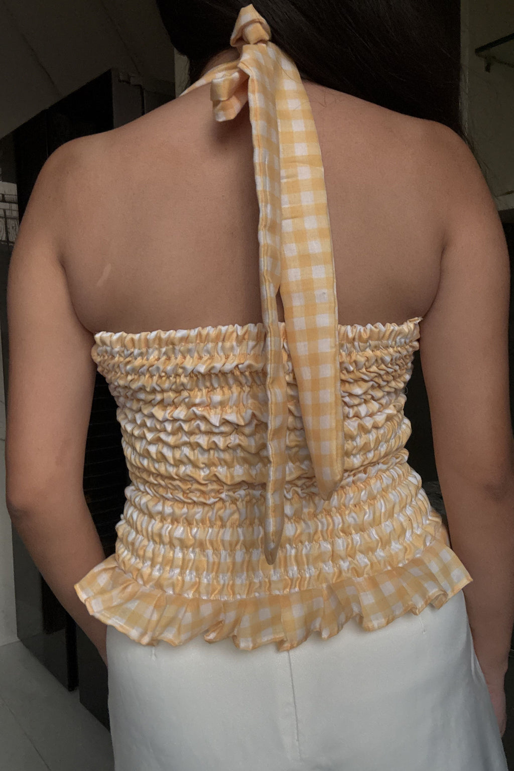 SUMMER VIBES GINGHAM TOP