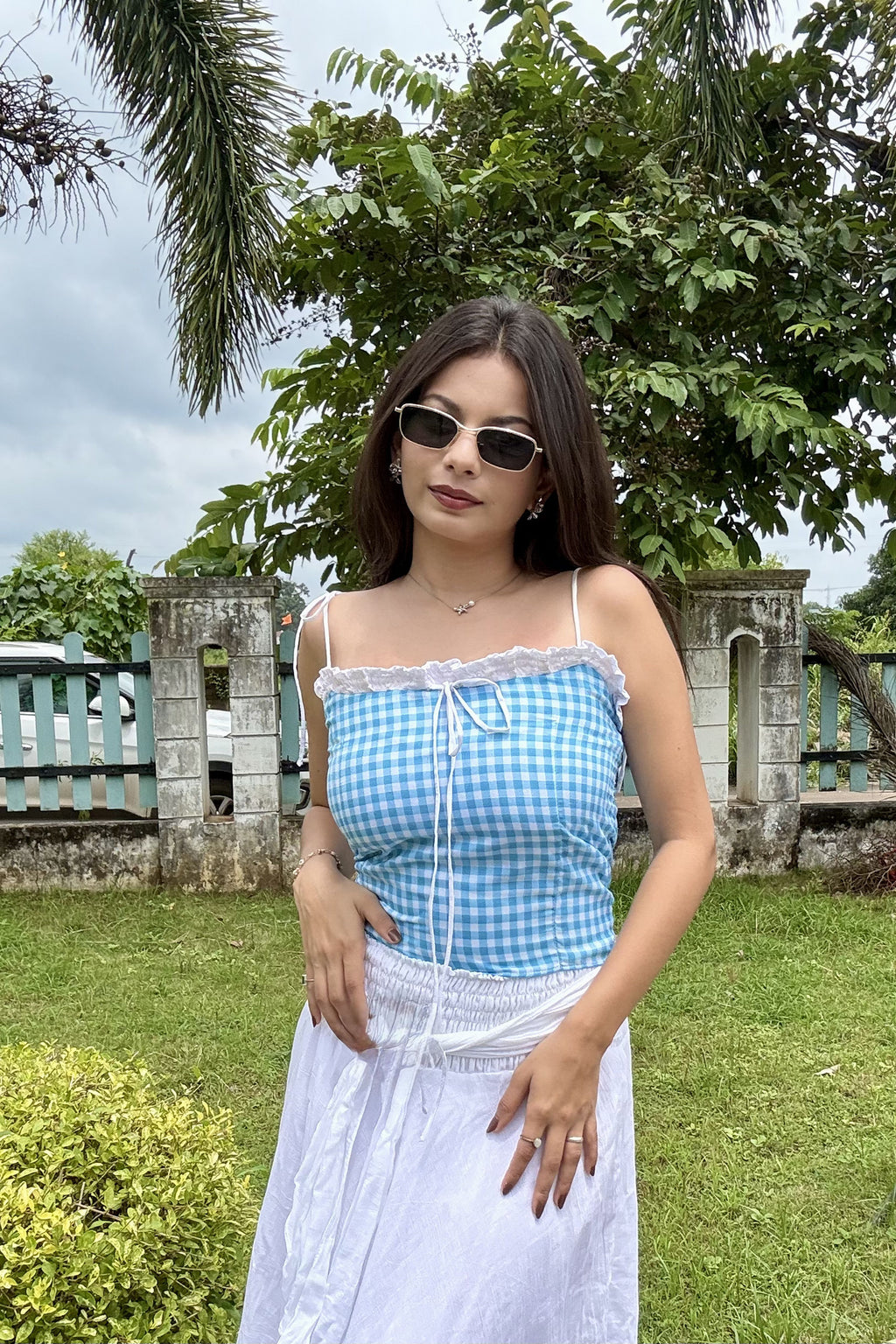 GINGHAM DREAM TOP