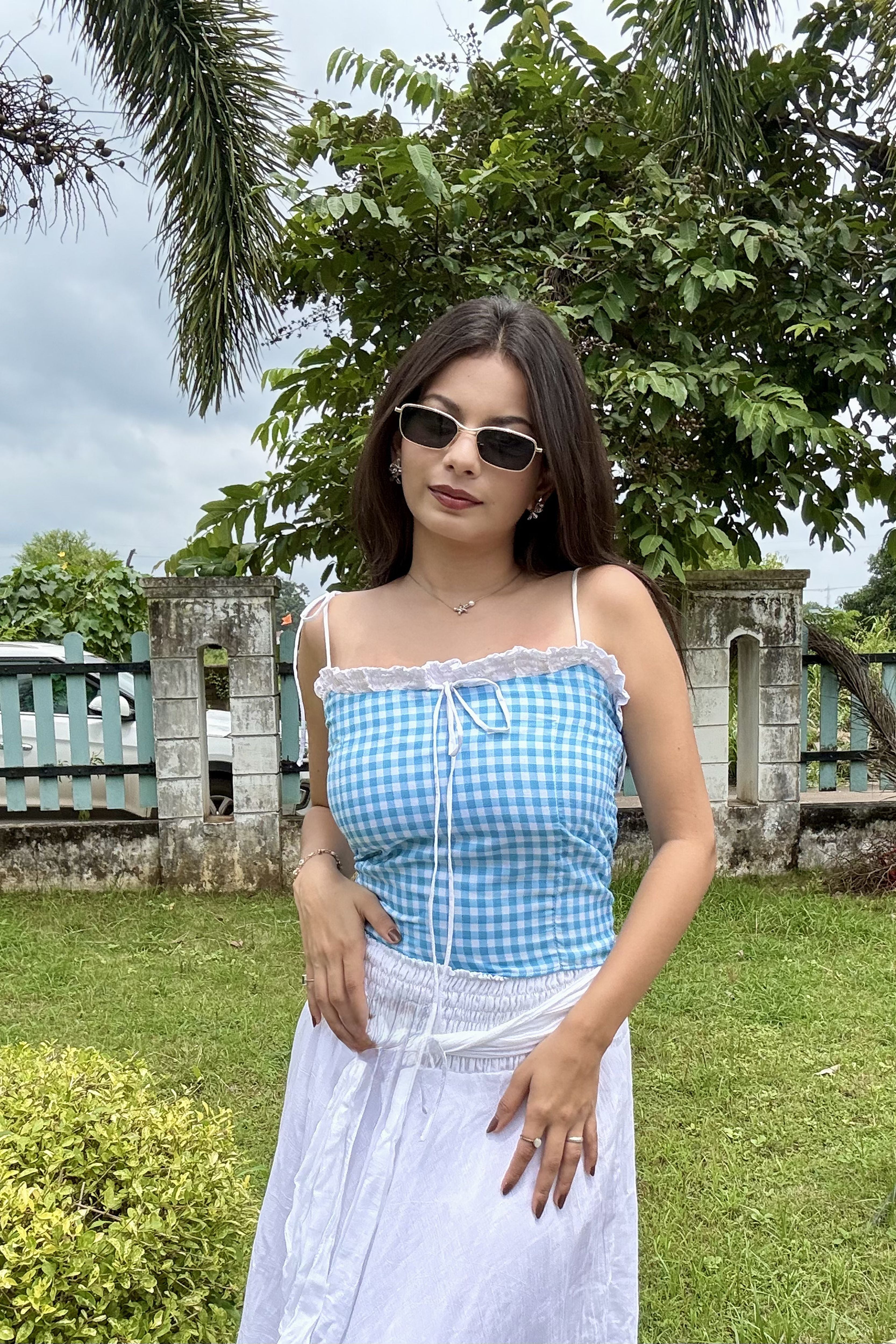 GINGHAM DREAM TOP