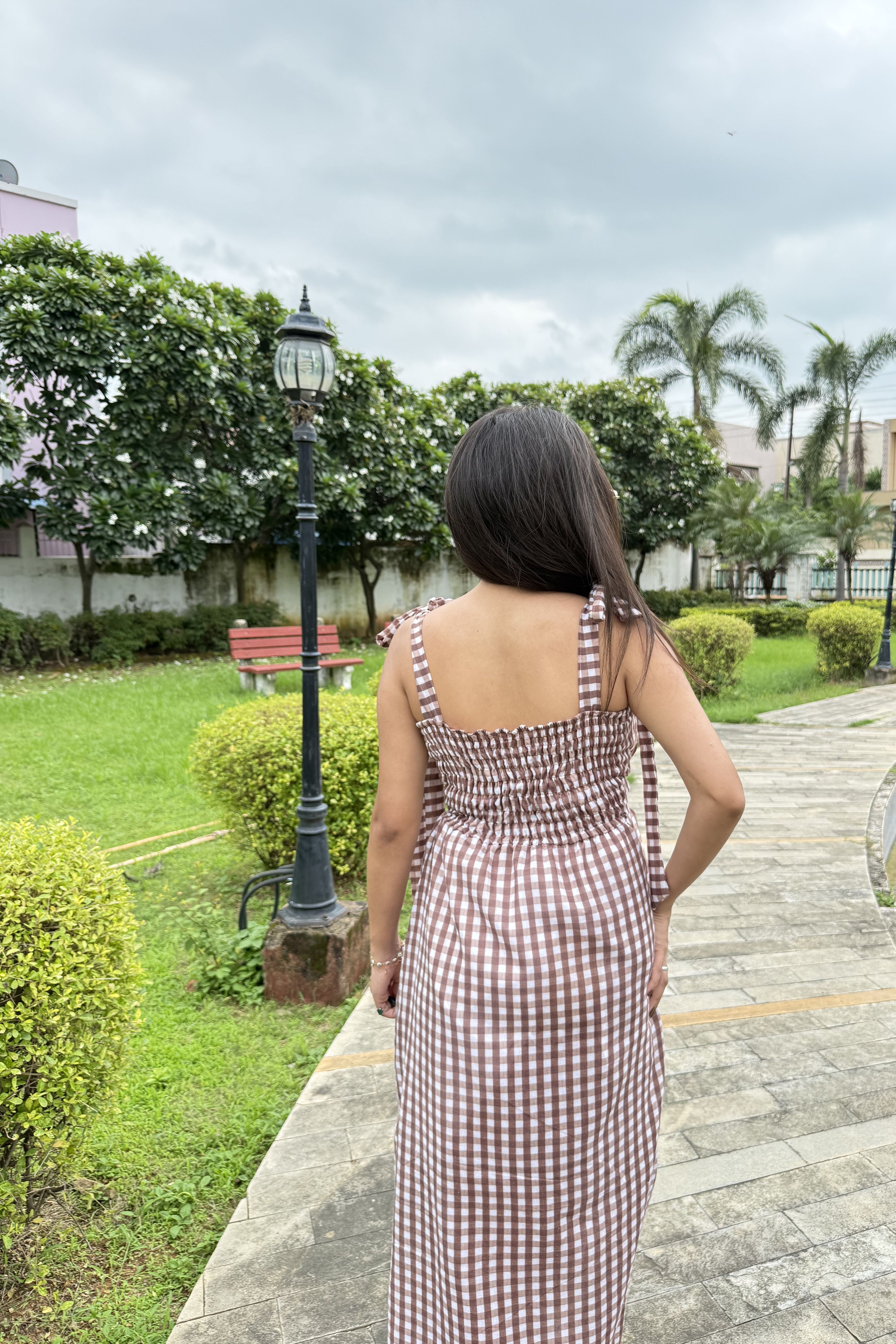 GINGHAM GRACE MAXI DRESS