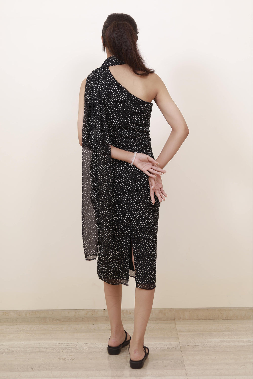 MIDNIGHT MIST MIDI DRESS